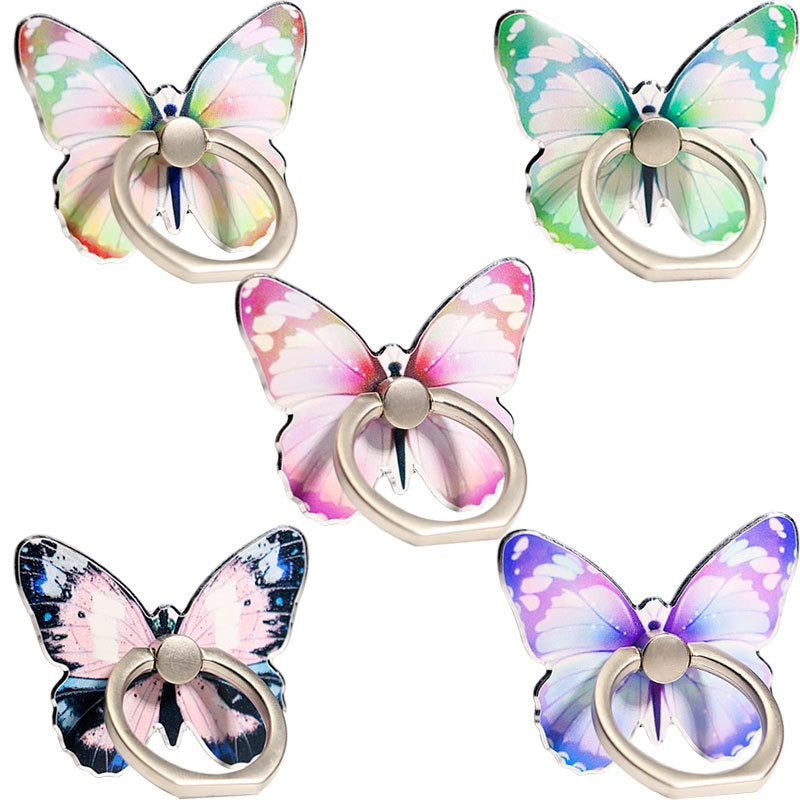 Mobile phone holder with butterfly